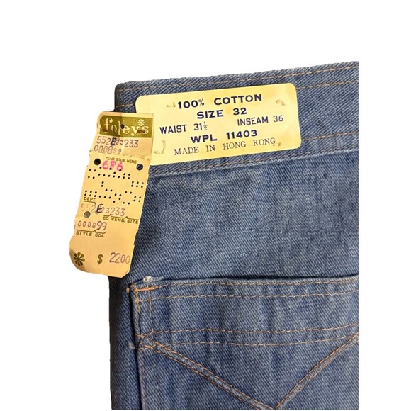 NWT TRUE VINTAGE Saturday's Generation Denim Jeans Flare Leg Ladies 32 60's 70's - Picture 10 of 15